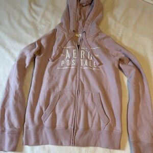 Aeropostale Light Pink Zip-Up Hoodie